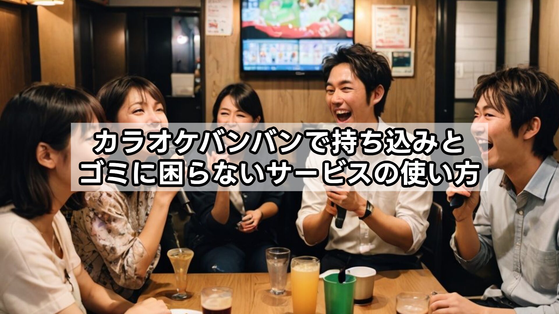 カラオケバンバンで持ち込みとゴミに困らないサービスの使い方