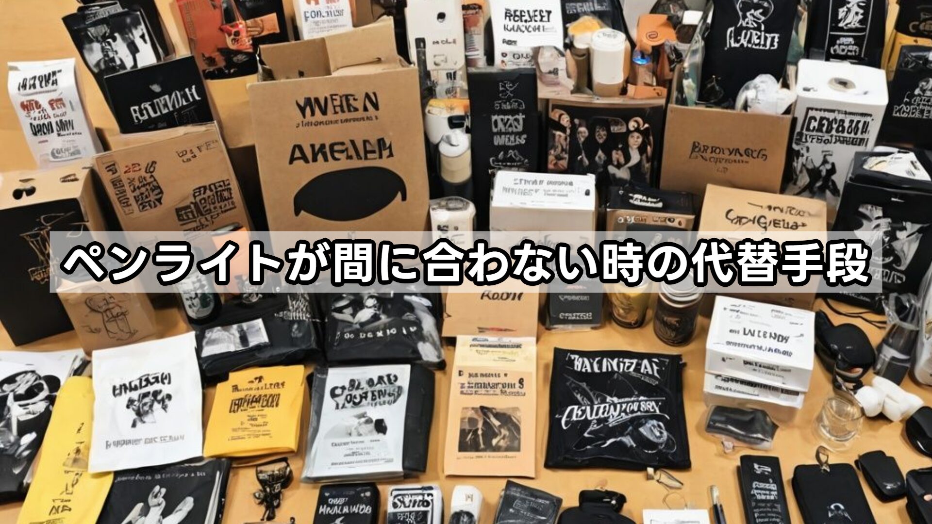 ペンライトが間に合わない時の代替手段