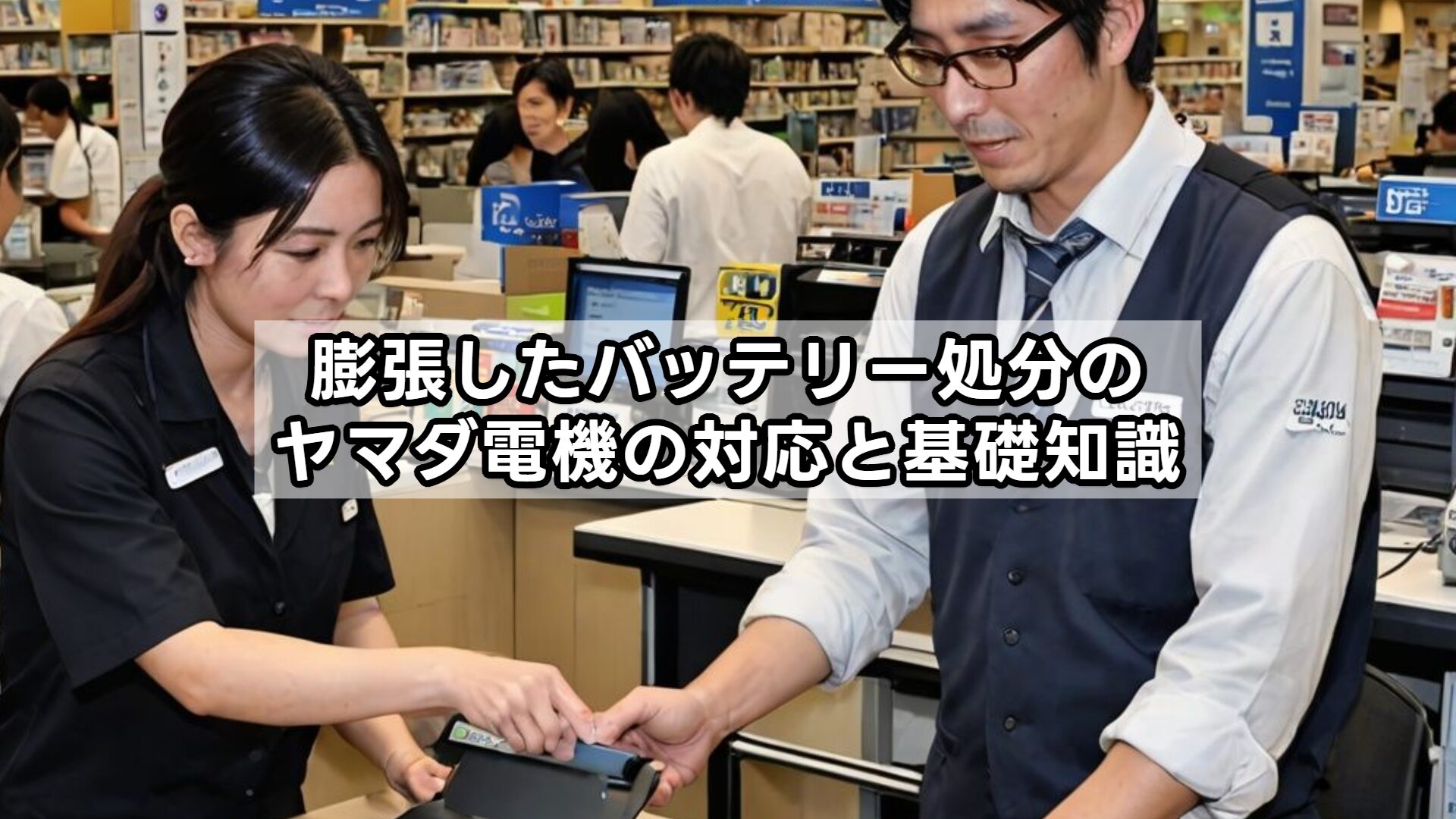 膨張したバッテリー処分のヤマダ電機の対応と基礎知識
