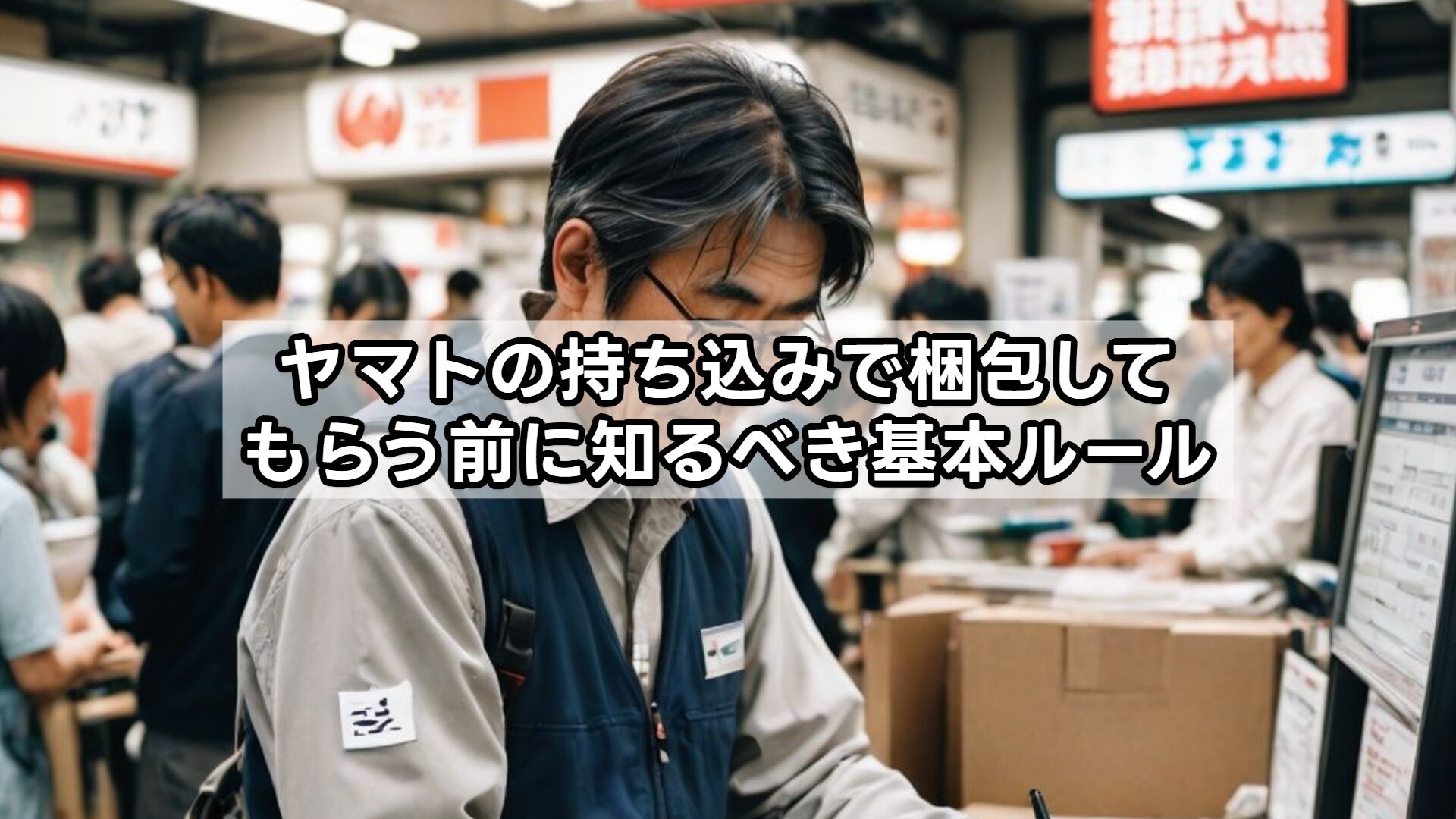 ヤマトの持ち込みで梱包してもらう前に知るべき基本ルール