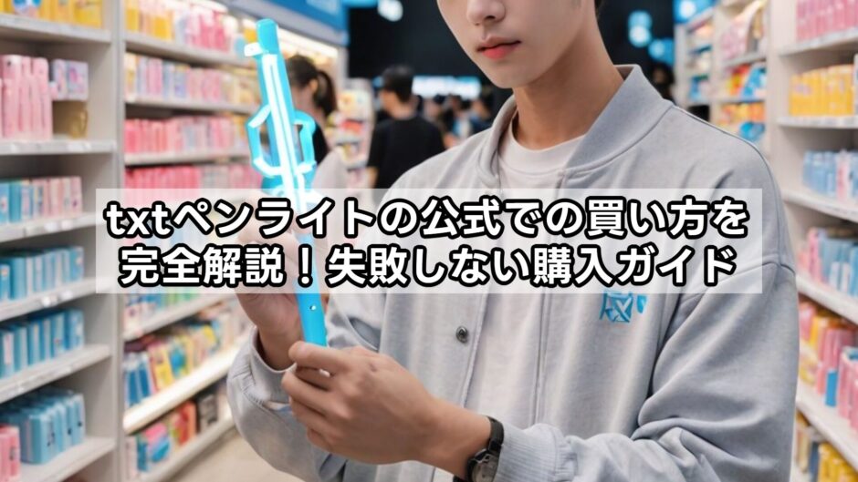 txtペンライトの公式での買い方を完全解説！失敗しない購入ガイド