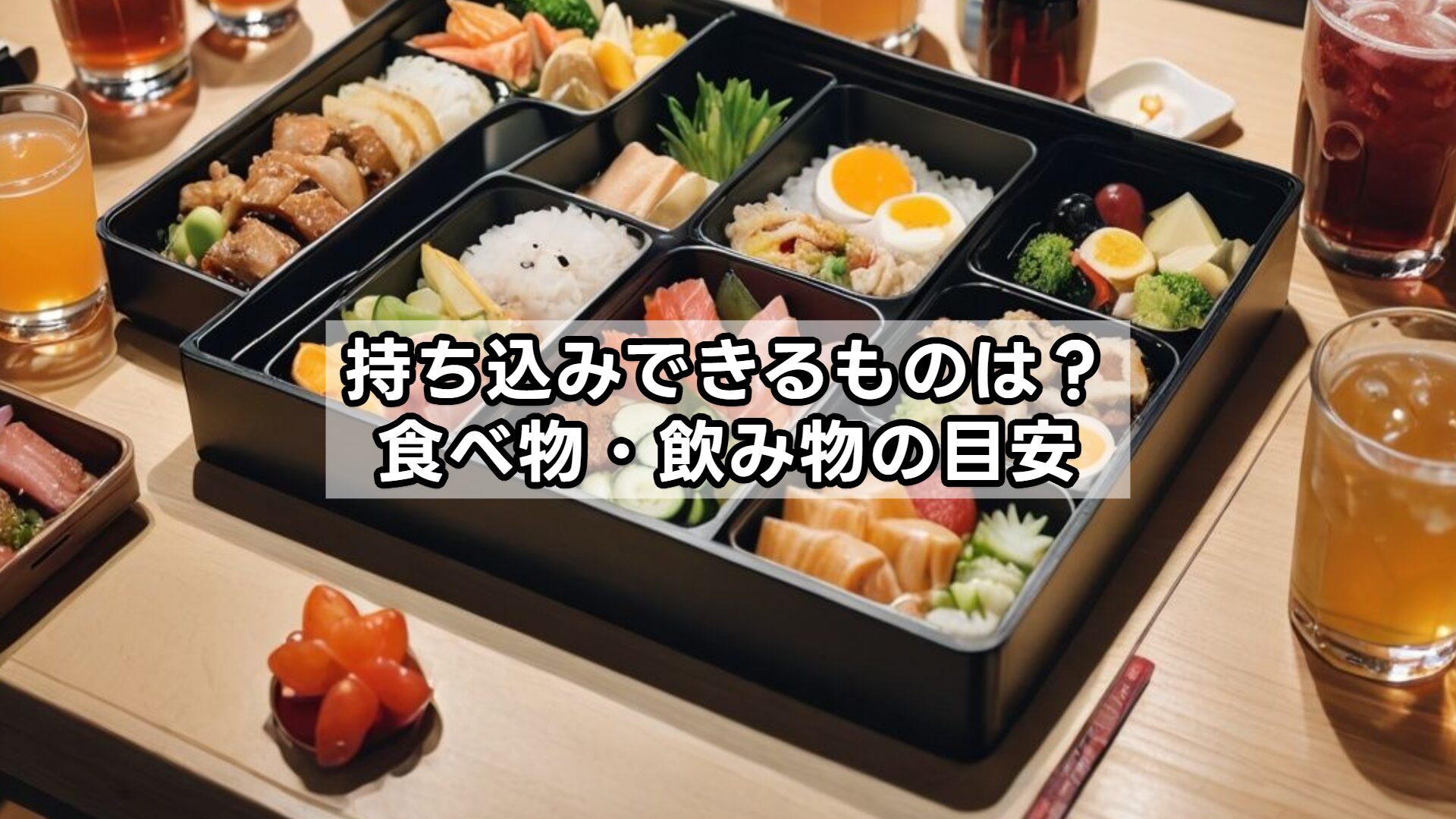 持ち込みできるものは？食べ物・飲み物の目安