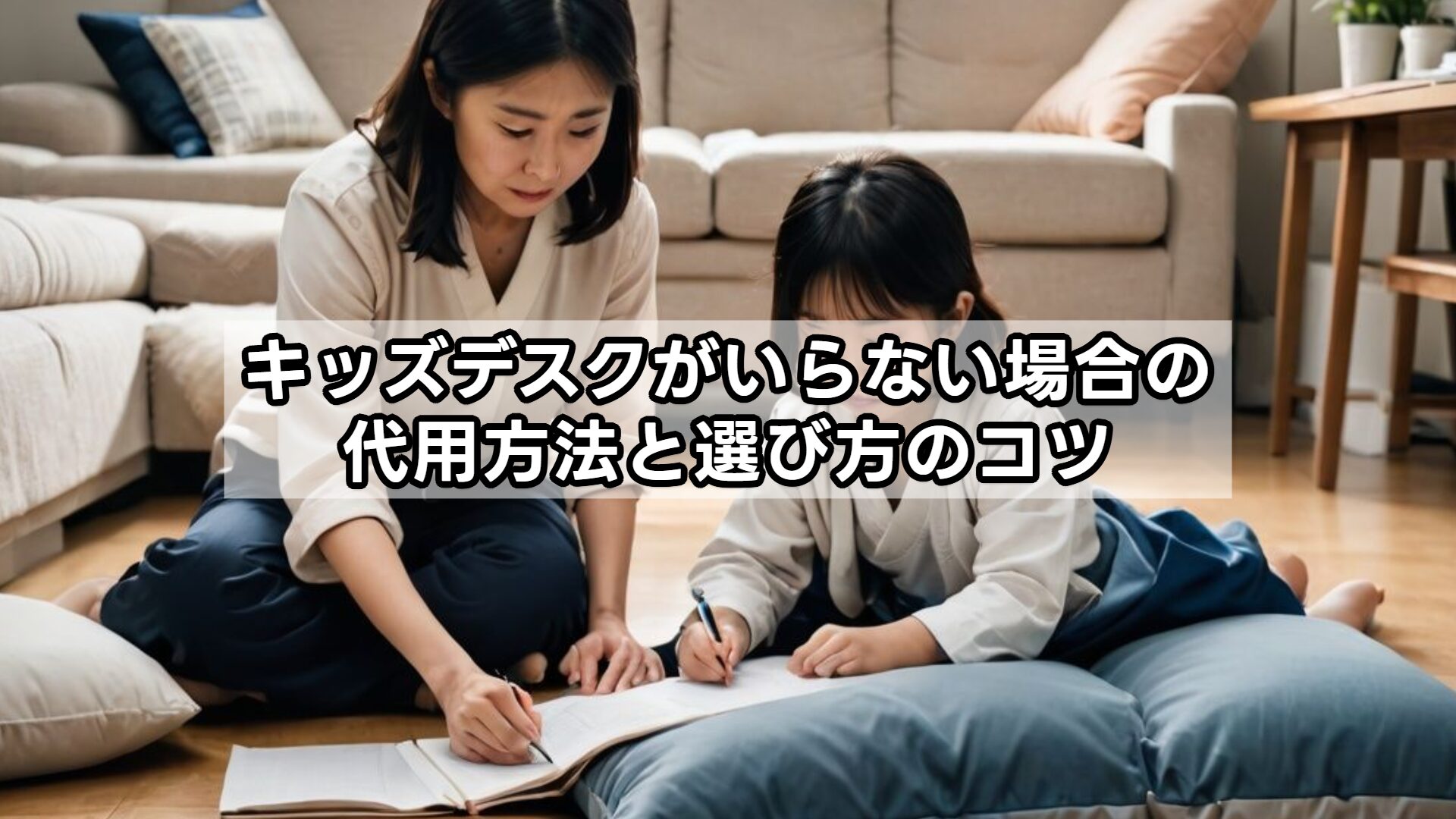 キッズデスクがいらない場合の代用方法と選び方のコツ