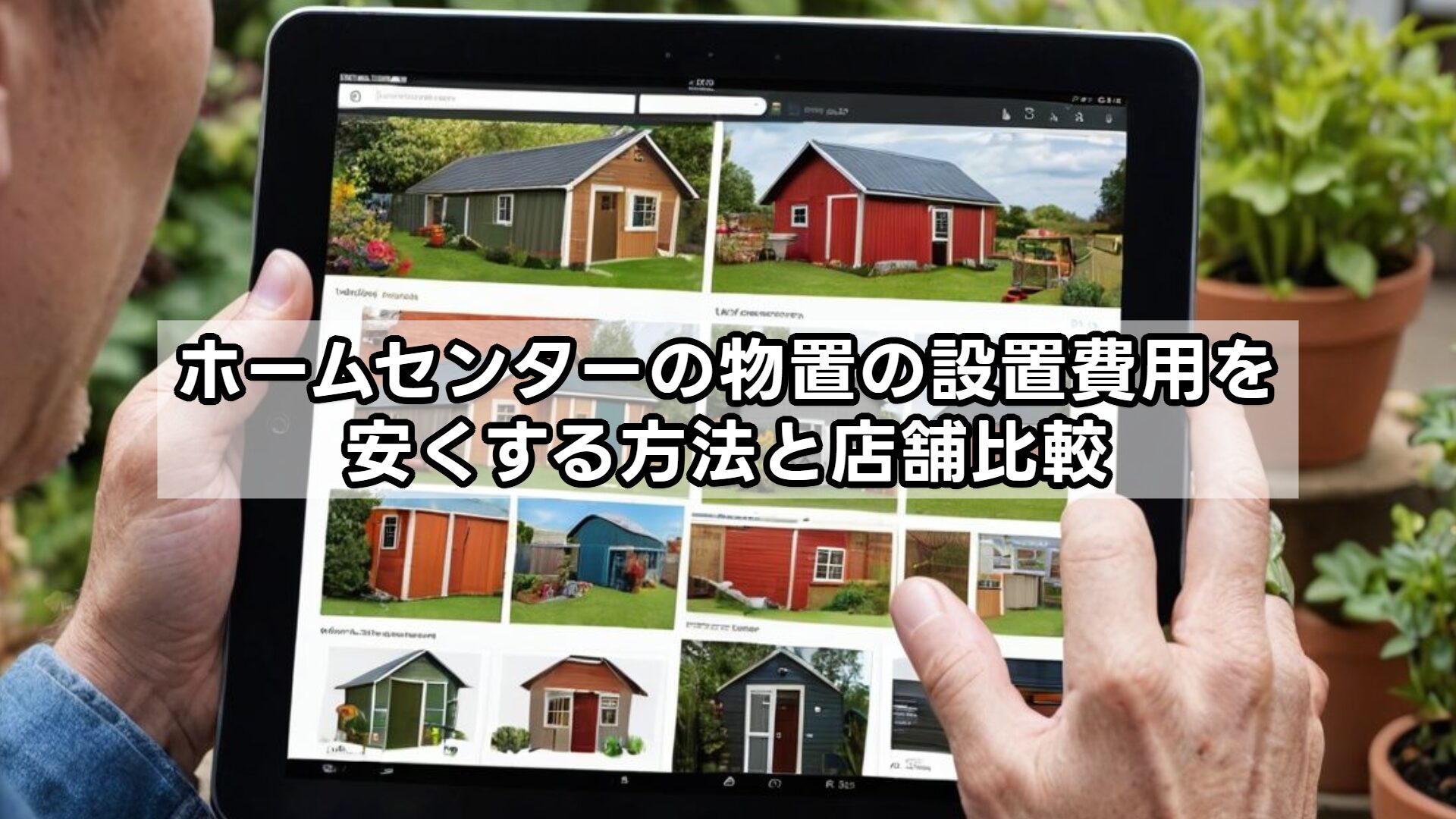 ホームセンターの物置の設置費用を安くする方法と店舗比較