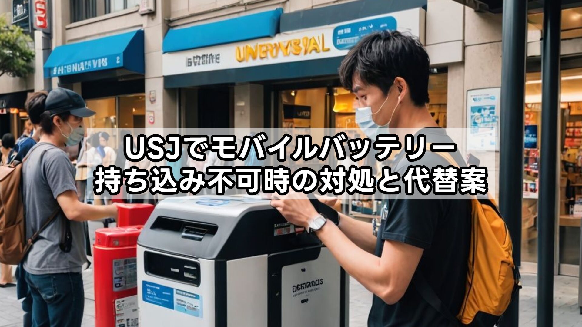 USJでモバイルバッテリー持ち込み不可時の対処と代替案
