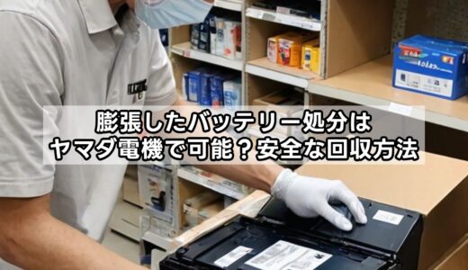 膨張したバッテリー処分はヤマダ電機で可能？安全な回収方法
