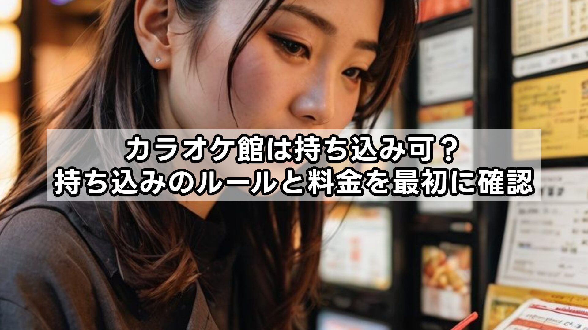 カラオケ館は持ち込み可？持ち込みのルールと料金を最初に確認