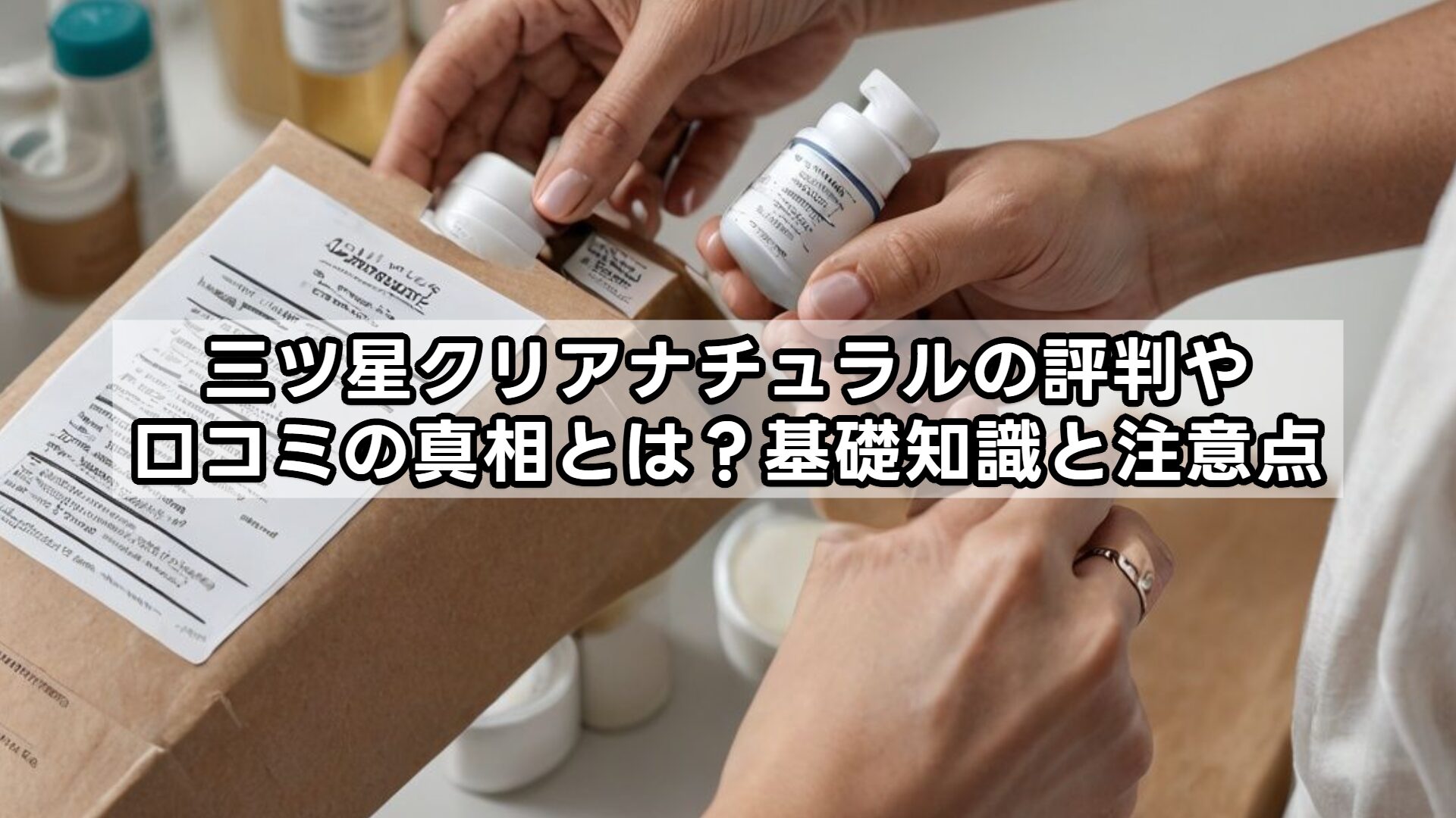 三ツ星クリアナチュラルの評判や口コミの真相とは？基礎知識と注意点