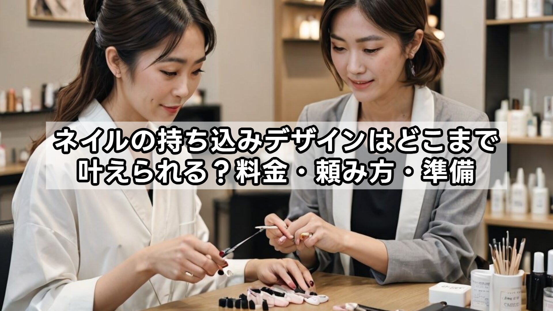 ネイルの持ち込みデザインはどこまで叶えられる?料金・頼み方・準備