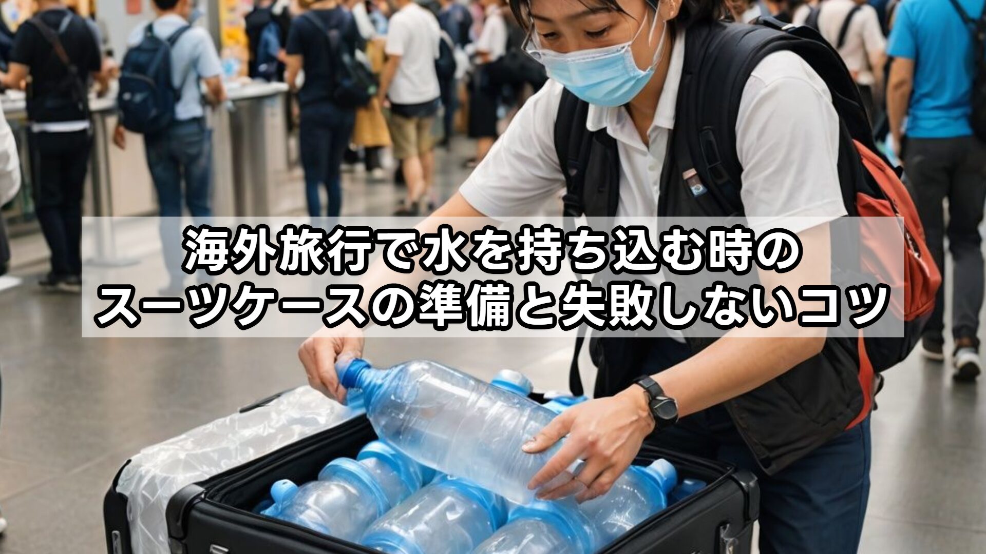 海外旅行で水を持ち込む時のスーツケースの準備と失敗しないコツ