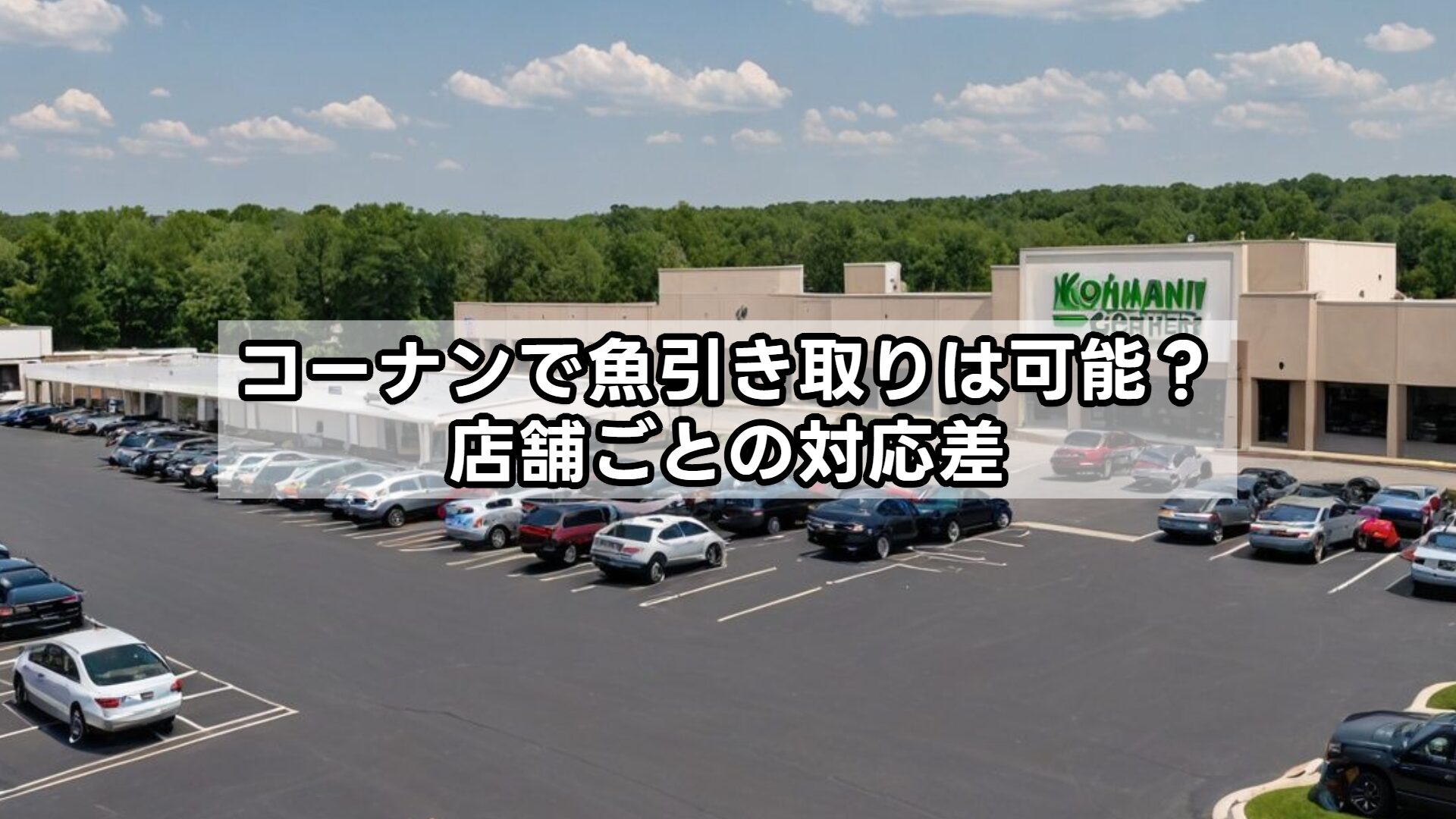 コーナンで魚引き取りは可能？店舗ごとの対応差