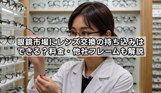 眼鏡市場にレンズ交換の持ち込みはできる？料金・他社フレームも解説