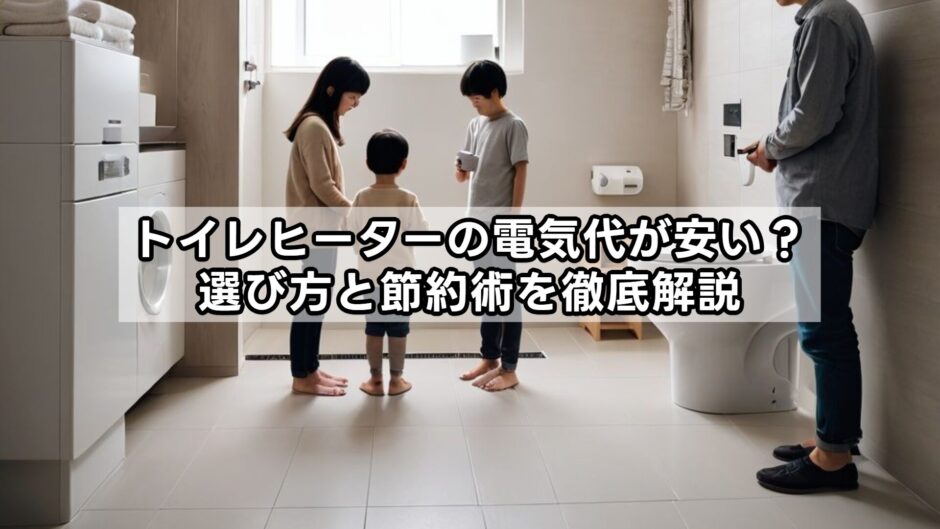 トイレヒーターの電気代が安い？選び方と節約術を徹底解説