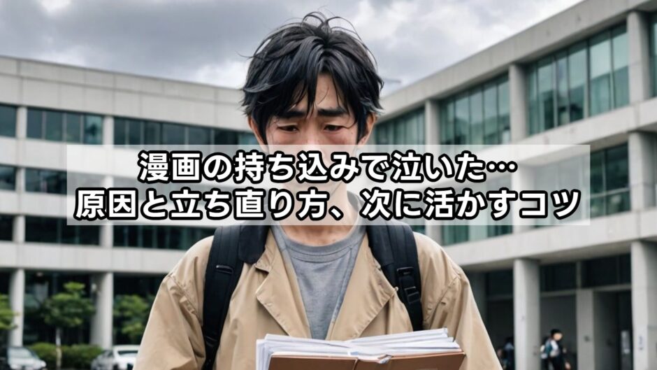 漫画の持ち込みで泣いた…原因と立ち直り方、次に活かすコツ