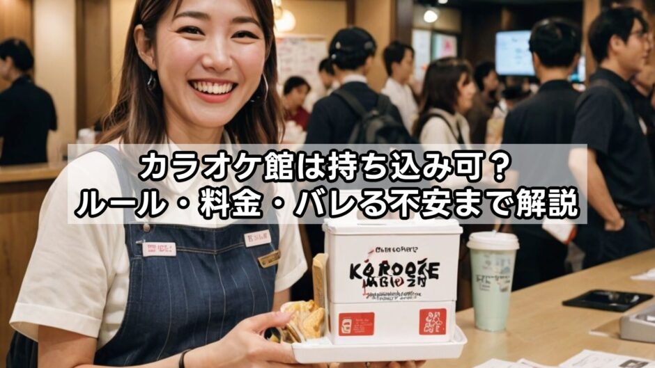 カラオケ館は持ち込み可？ルール・料金・バレる不安まで解説