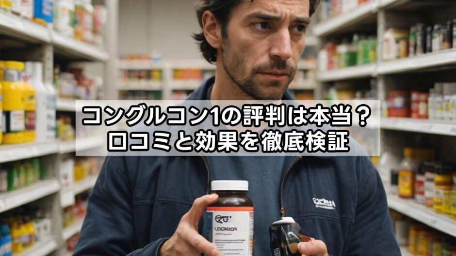 コングルコン1の評判は本当？口コミと効果を徹底検証