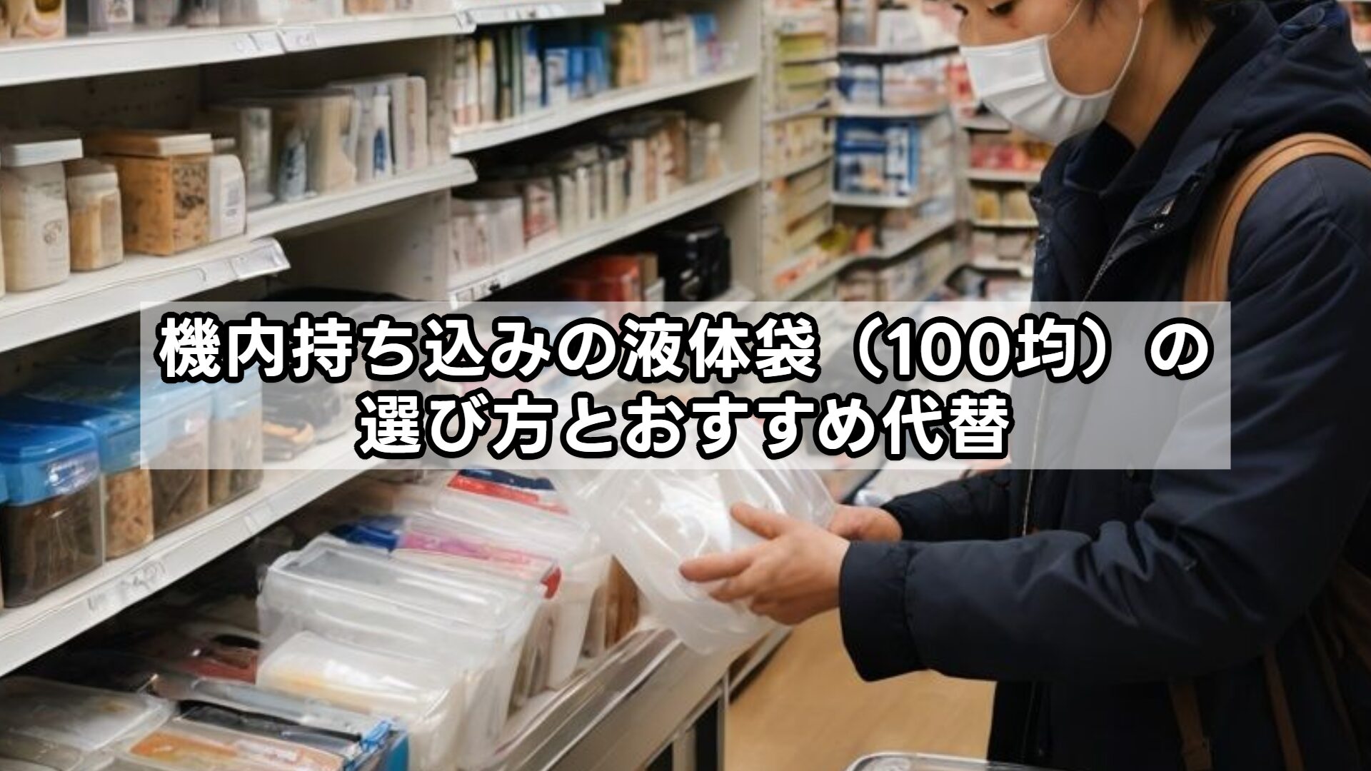 機内持ち込みの液体袋(100均)の選び方とおすすめ代替