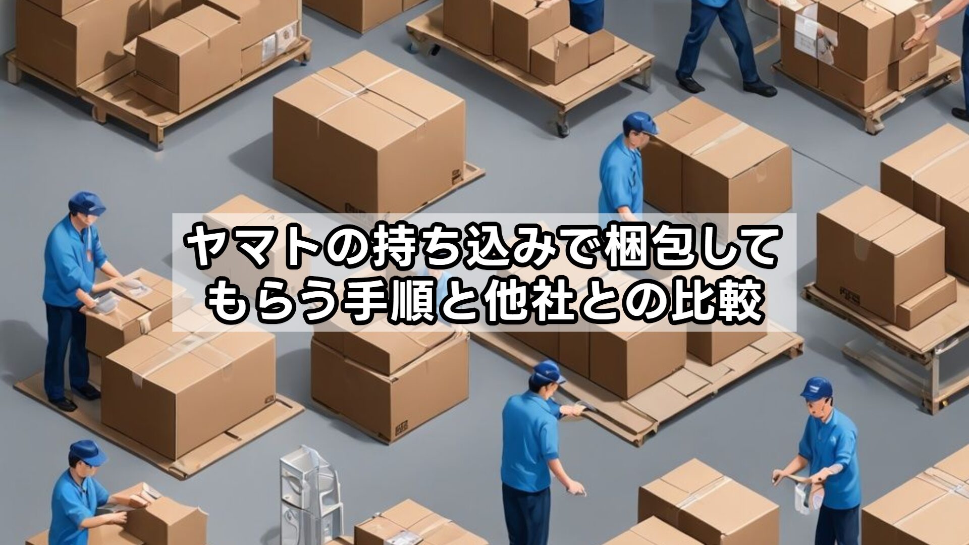 ヤマトの持ち込みで梱包してもらう手順と他社との比較