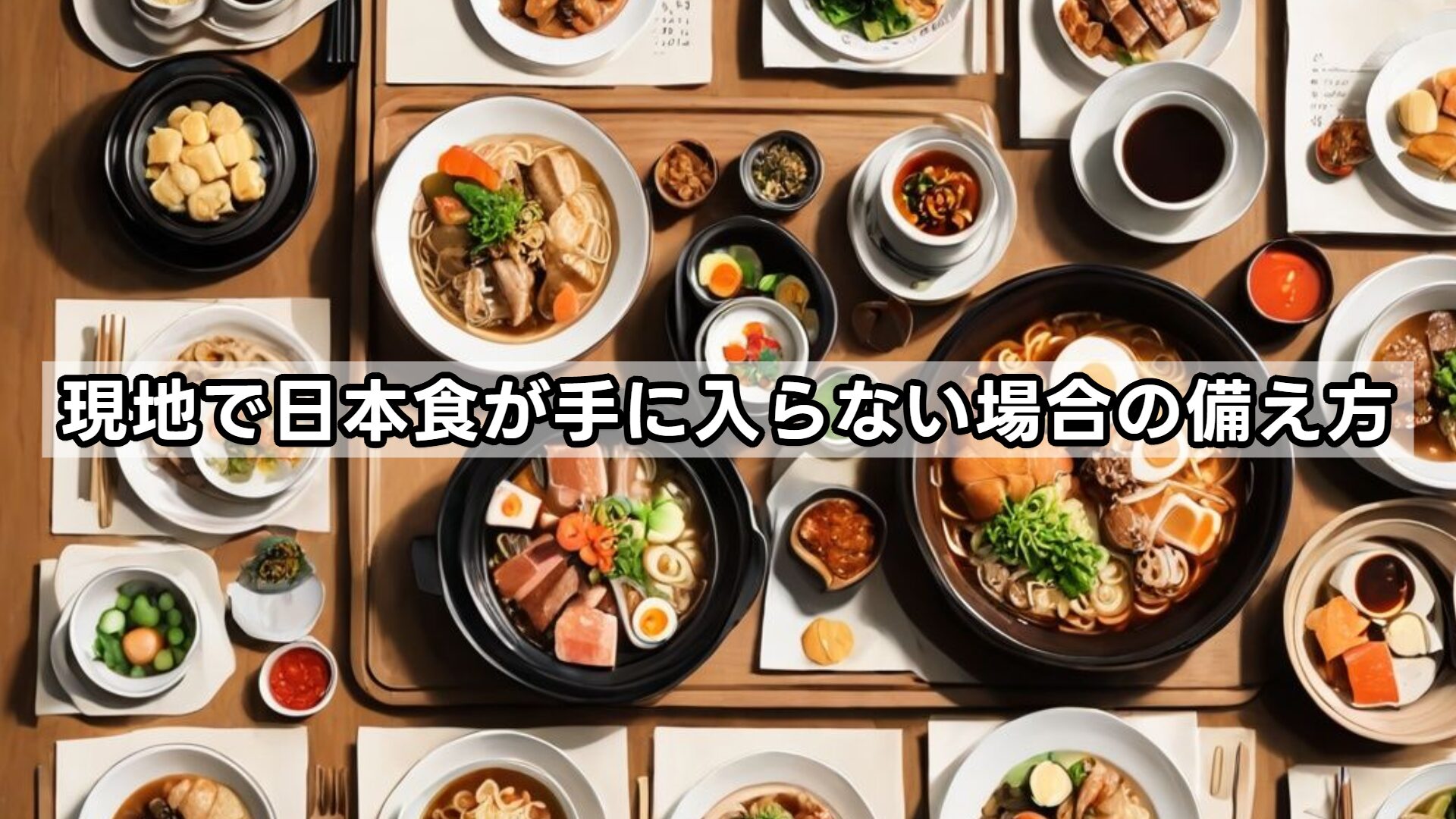 現地で日本食が手に入らない場合の備え方