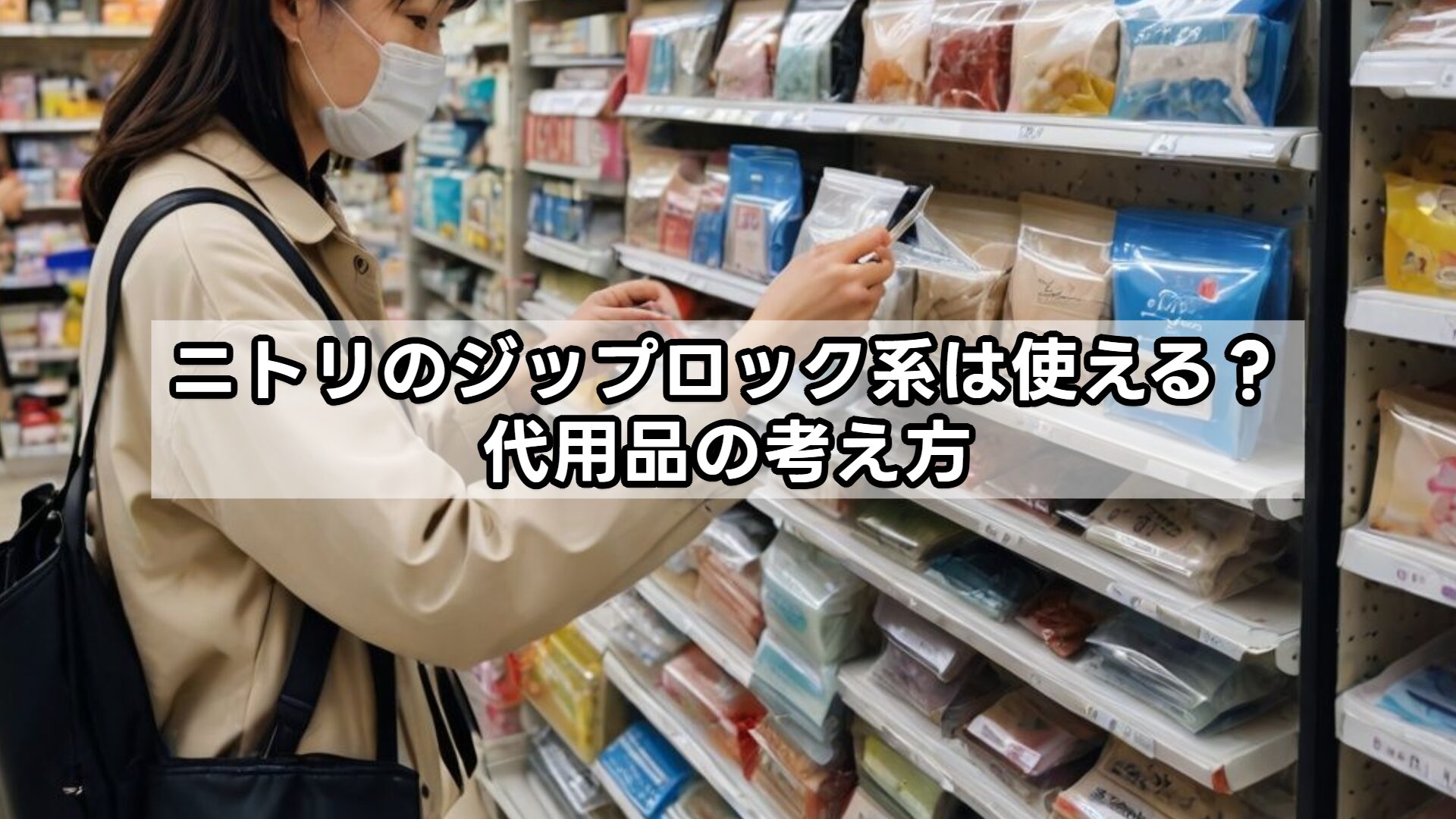 ニトリのジップロック系は使える?代用品の考え方