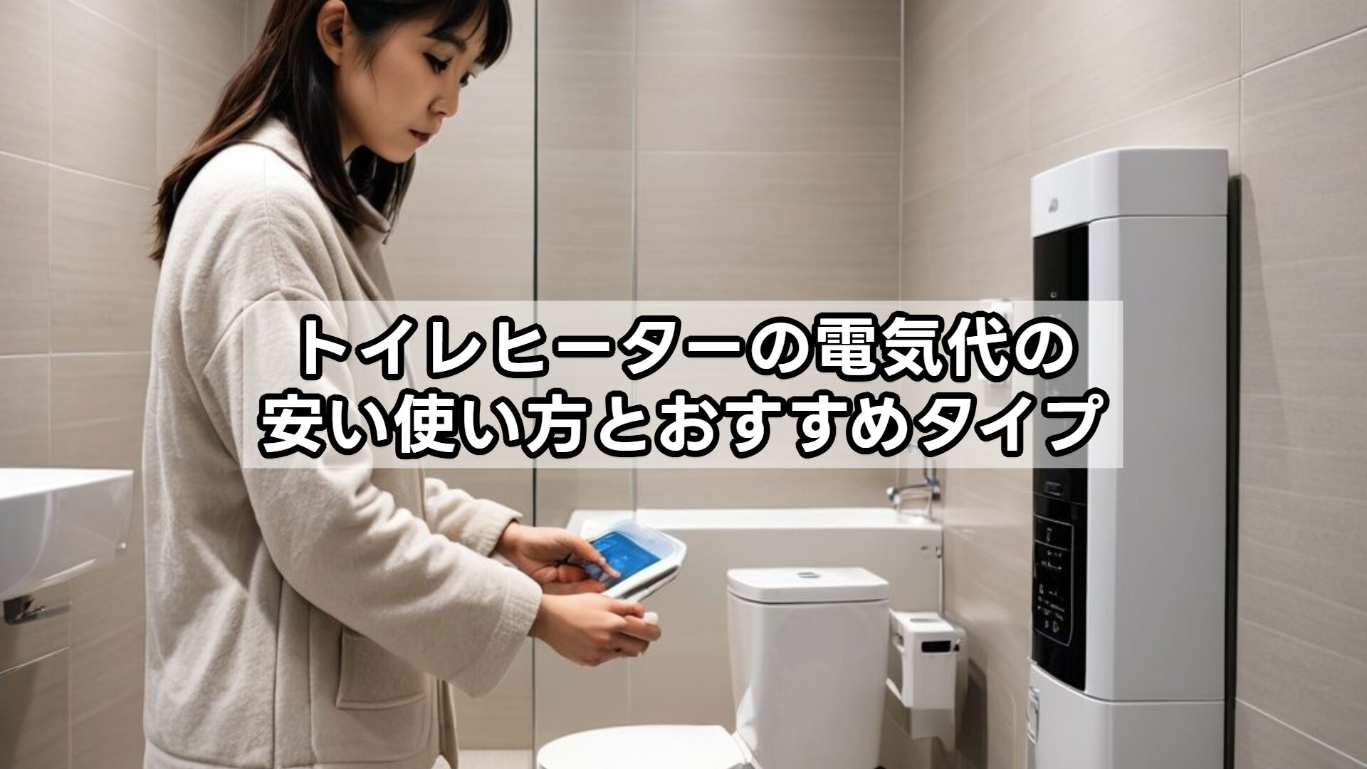 トイレヒーターの電気代の安い使い方とおすすめタイプ