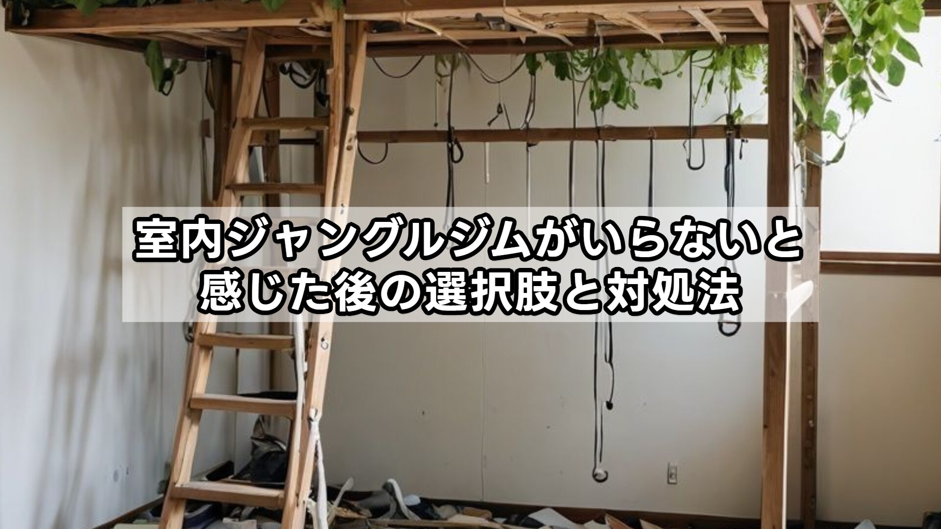 室内ジャングルジムがいらないと感じた後の選択肢と対処法