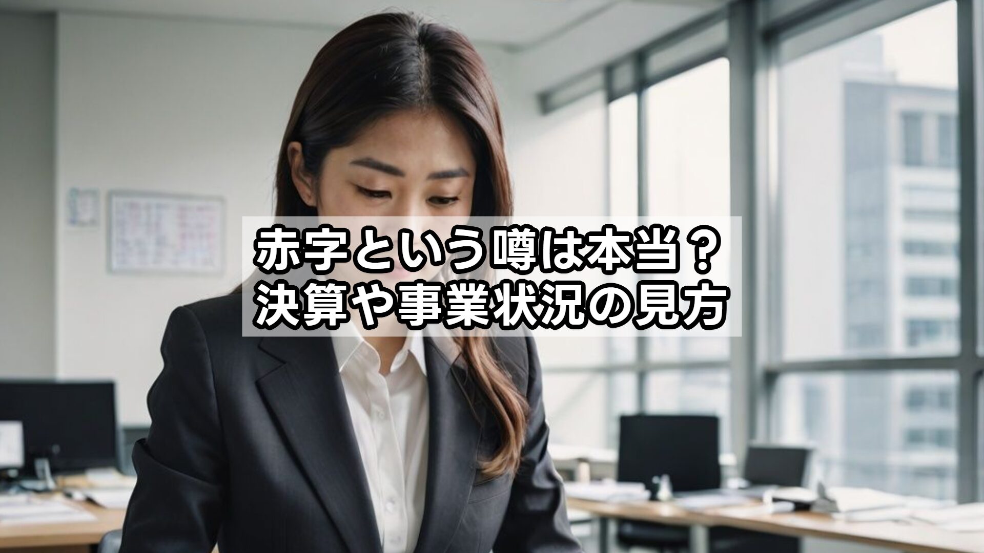 赤字という噂は本当？決算や事業状況の見方