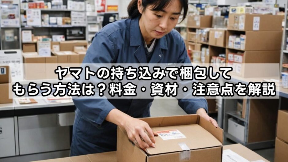 ヤマトの持ち込みで梱包してもらう方法は？料金・資材・注意点を解説