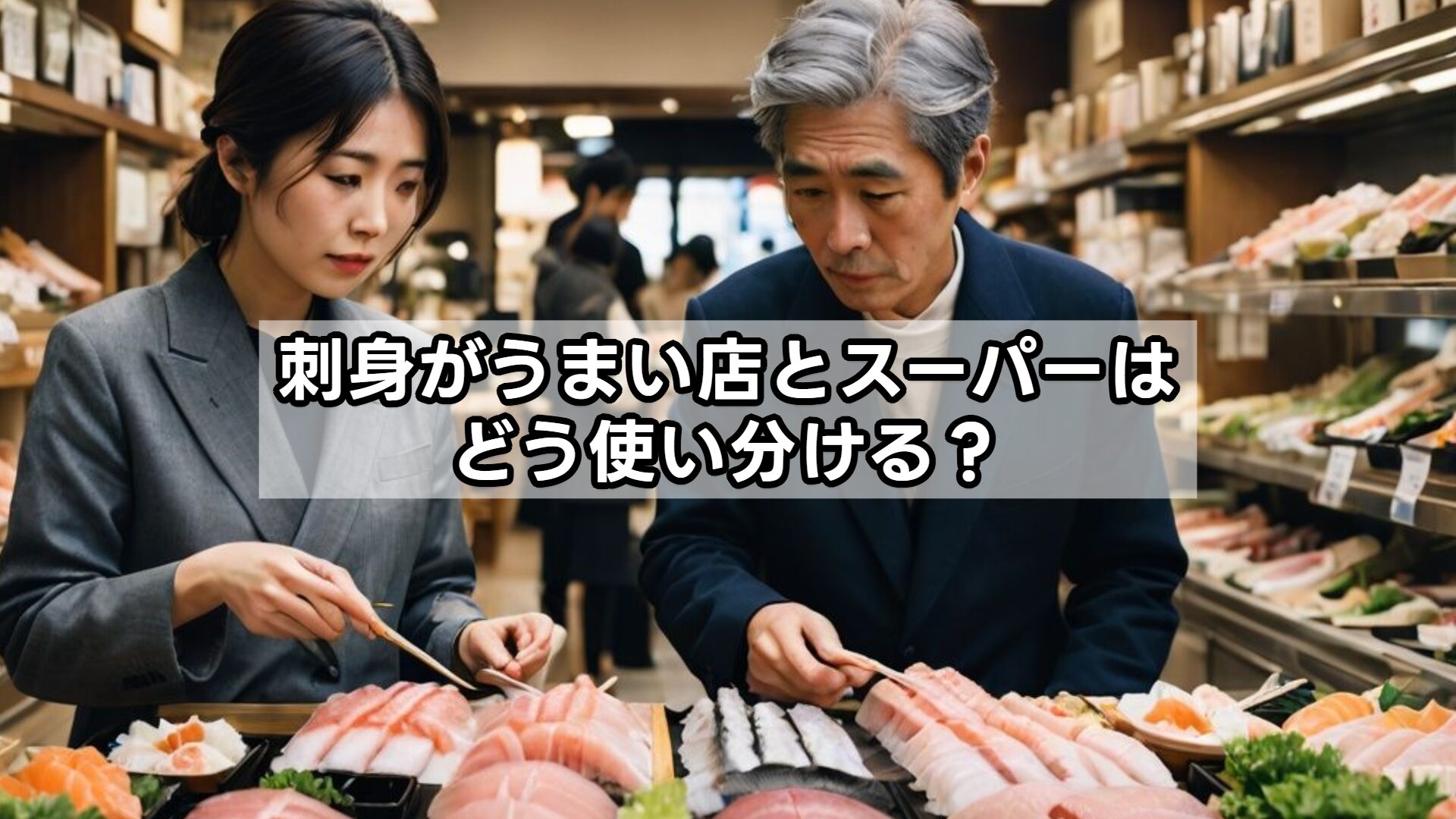 刺身がうまい店とスーパーはどう使い分ける?