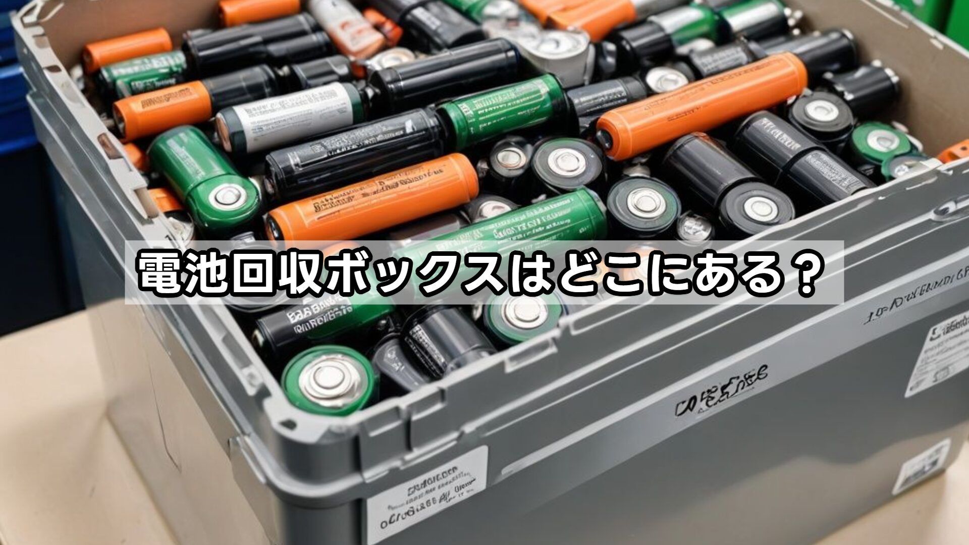 電池回収ボックスはどこにある？
