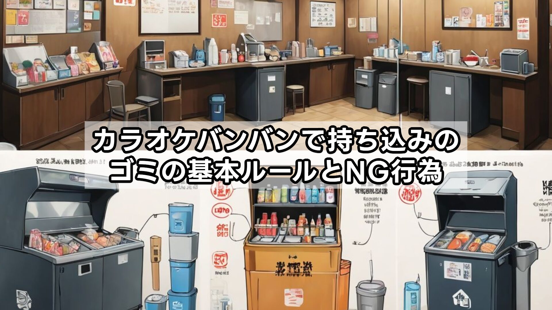 カラオケバンバンで持ち込みのゴミの基本ルールとNG行為