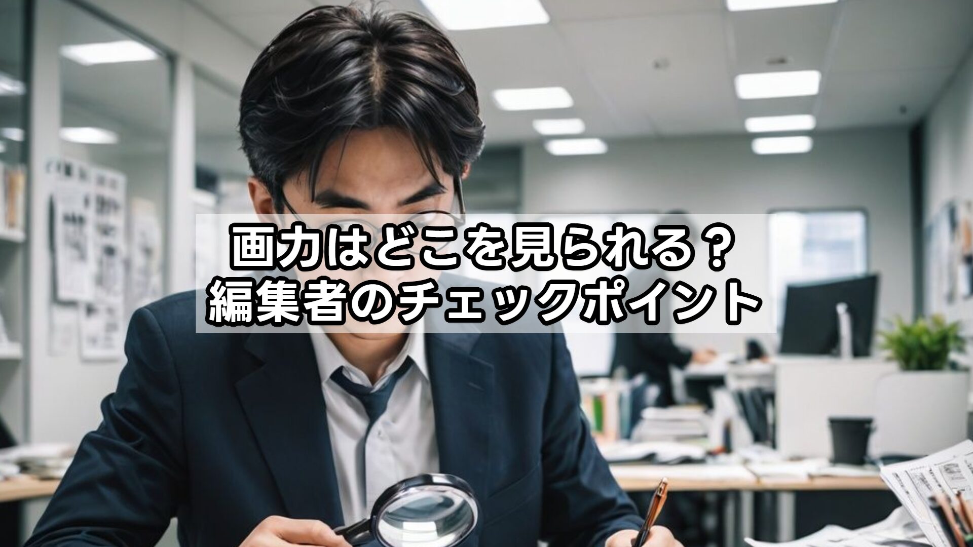 画力はどこを見られる？編集者のチェックポイント