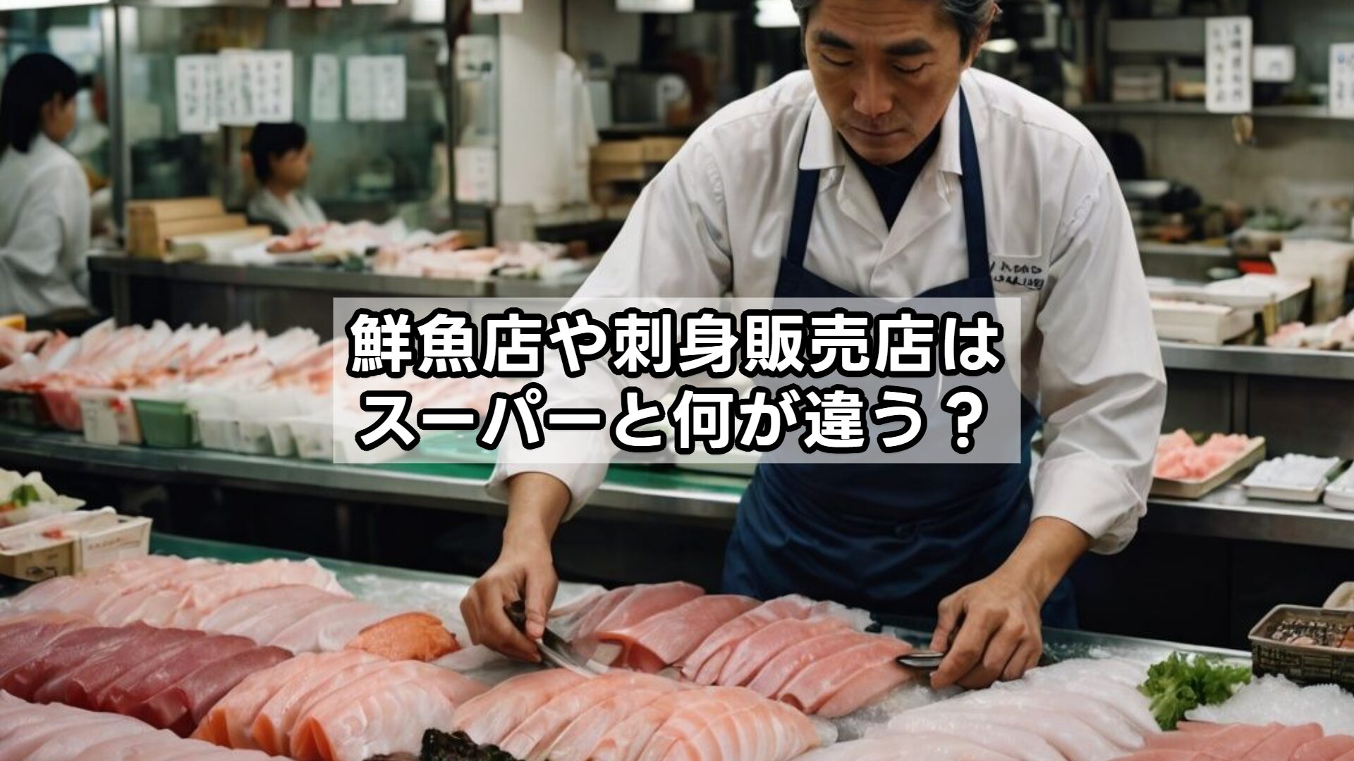 鮮魚店や刺身販売店はスーパーと何が違う?