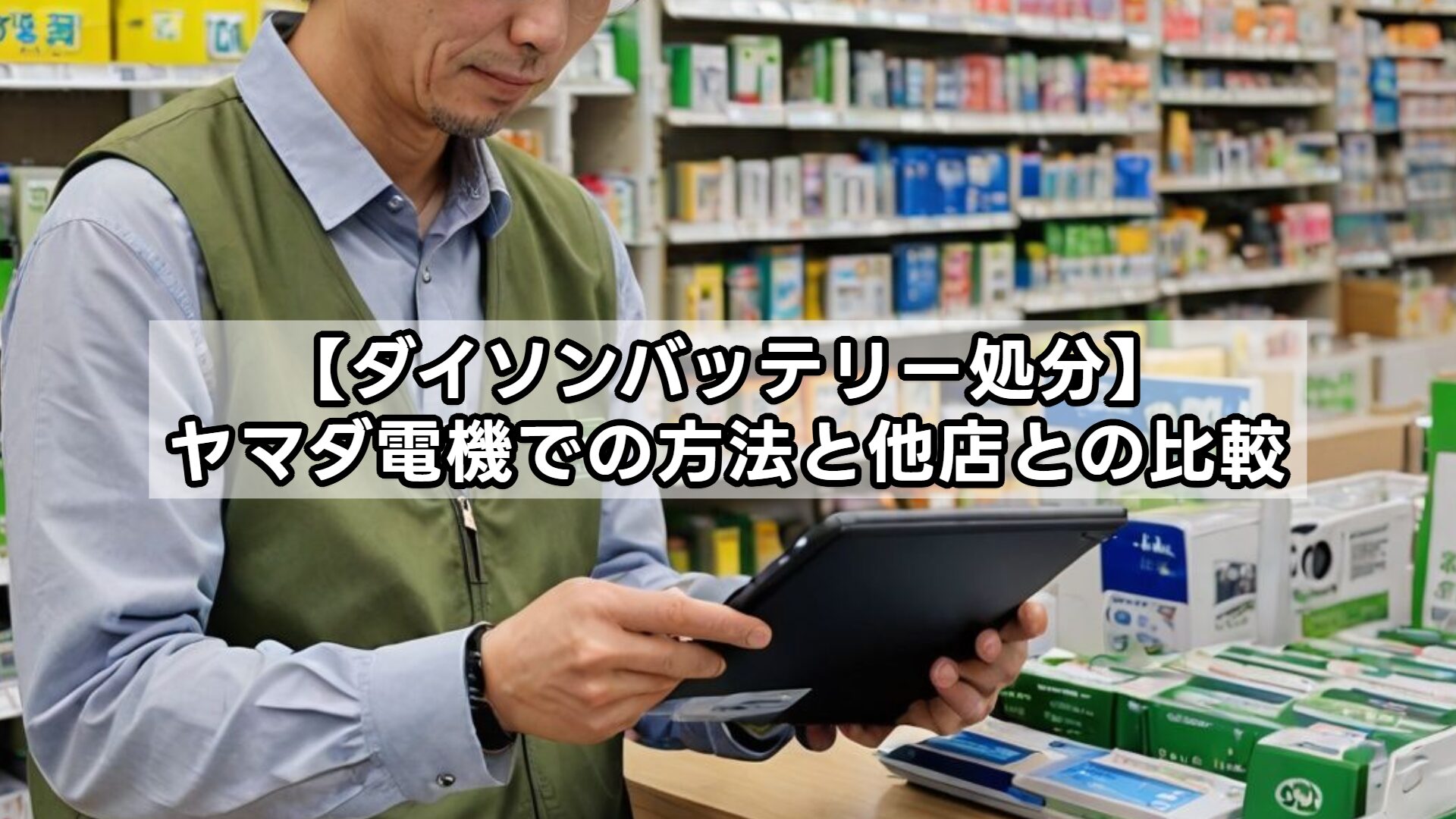 【ダイソンバッテリー処分】ヤマダ電機での方法と他店との比較