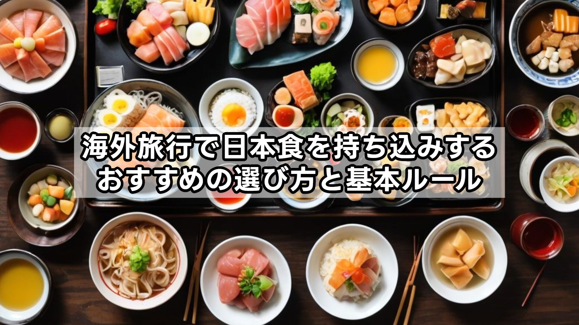 海外旅行で日本食を持ち込みするおすすめの選び方と基本ルール