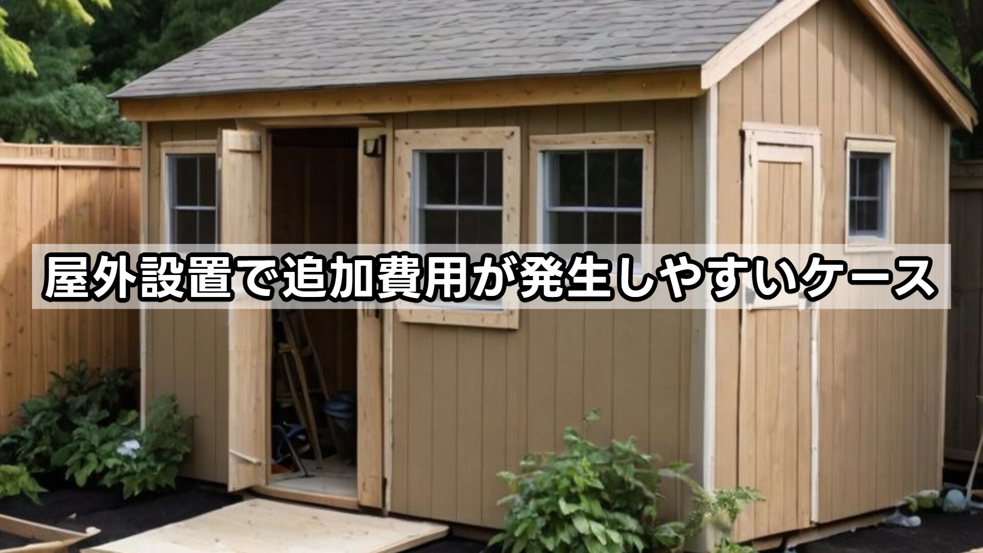 屋外設置で追加費用が発生しやすいケース