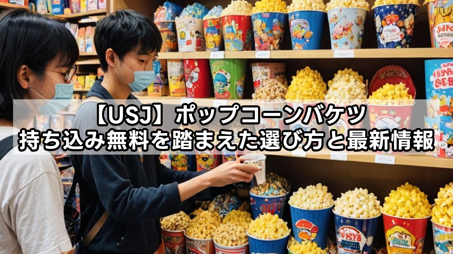 【USJ】ポップコーンバケツ持ち込み無料を踏まえた選び方と最新情報