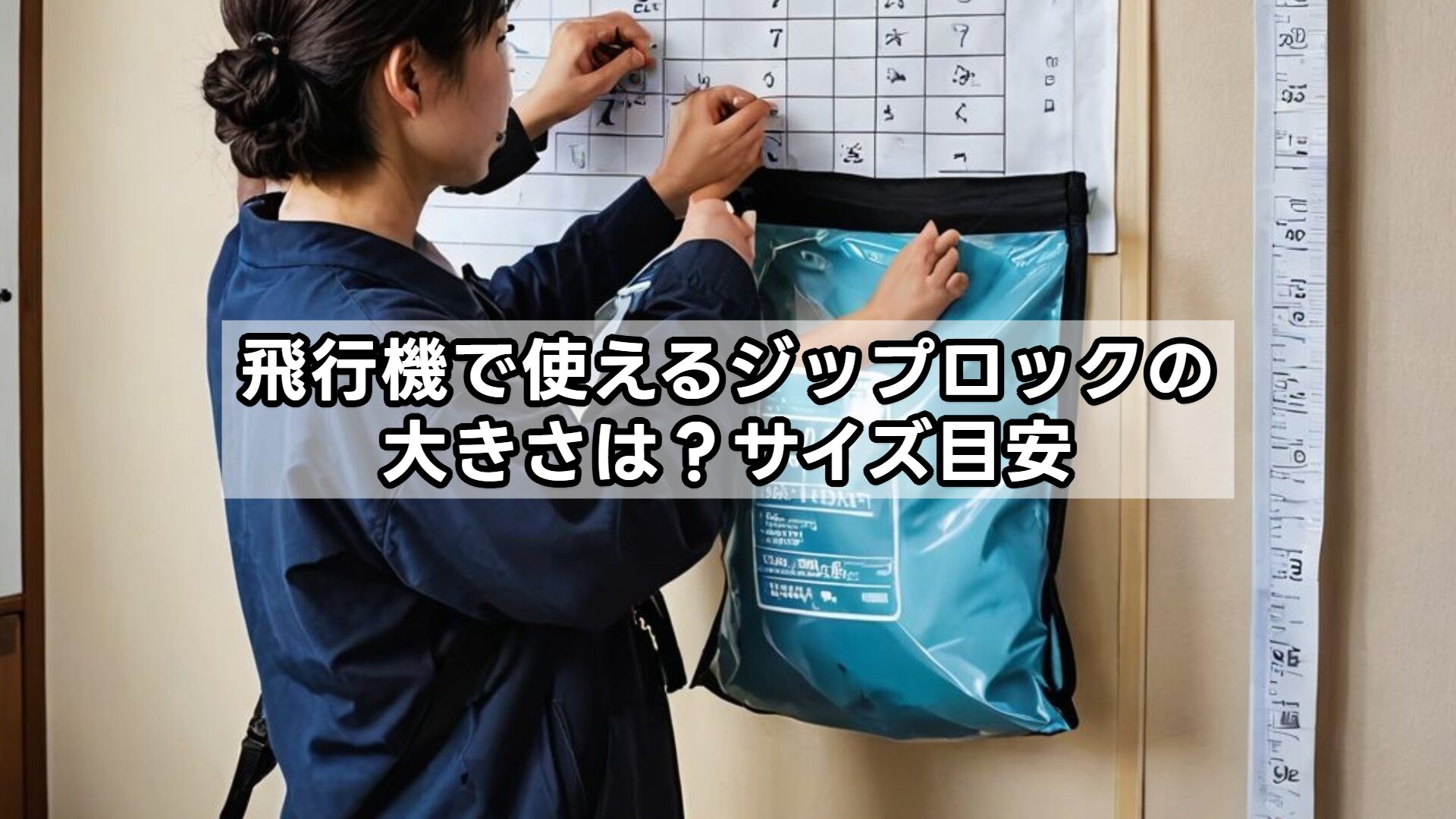 飛行機で使えるジップロックの大きさは?サイズ目安